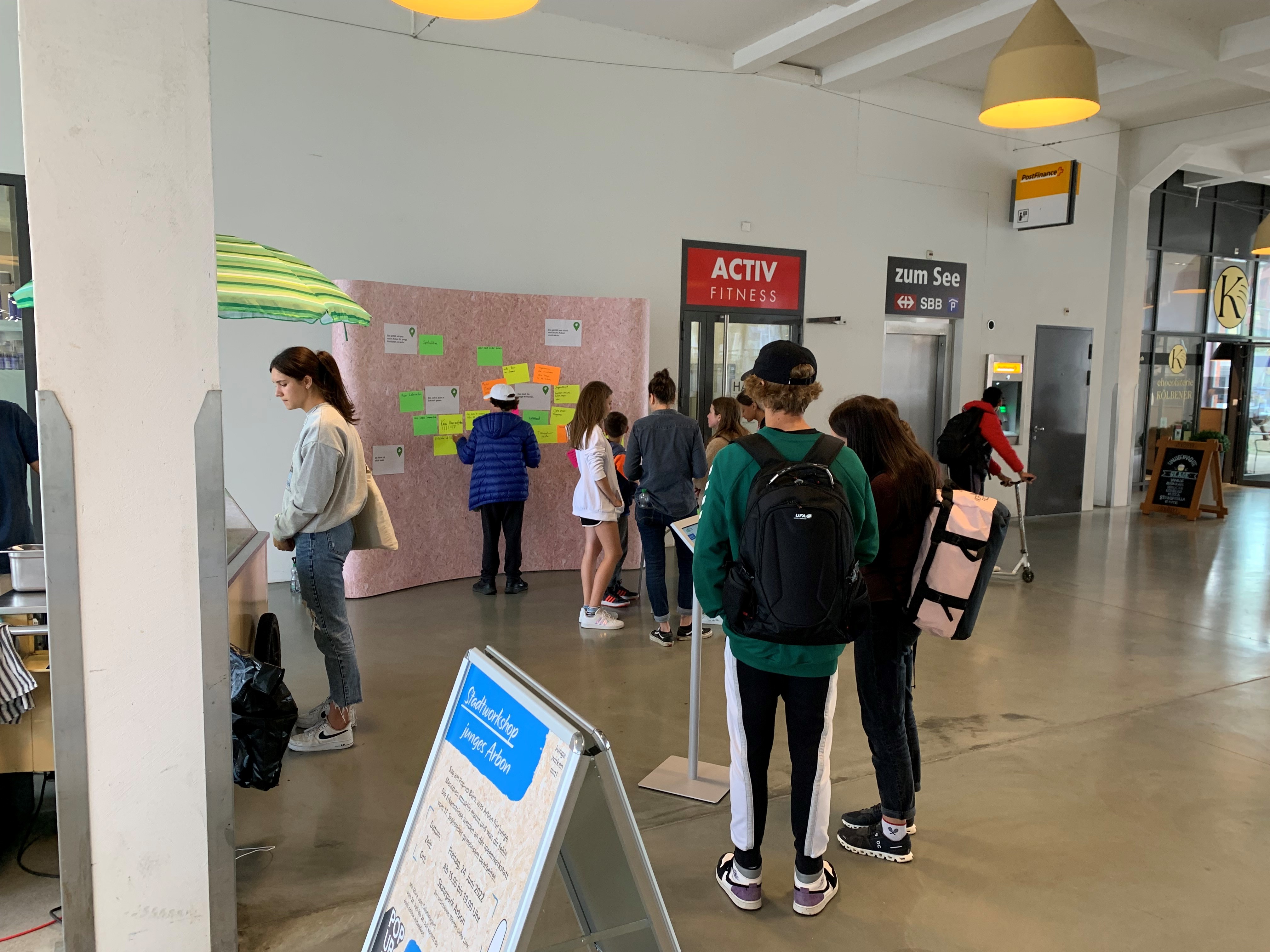 Impressionen Pop-up-Büro Stadtworkshop junges Arbon Impressionen Pop-up-Büro Stadtworkshop junges Arbon