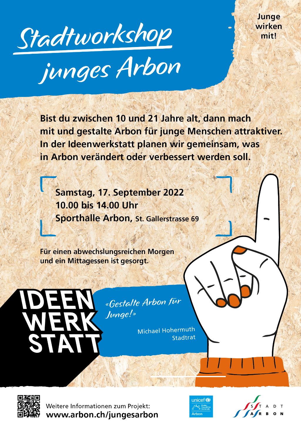 Plakat Ideenwerkstatt Stadtworkshop junges Arbon Plakat Ideenwerkstatt Stadtworkshop junges Arbon